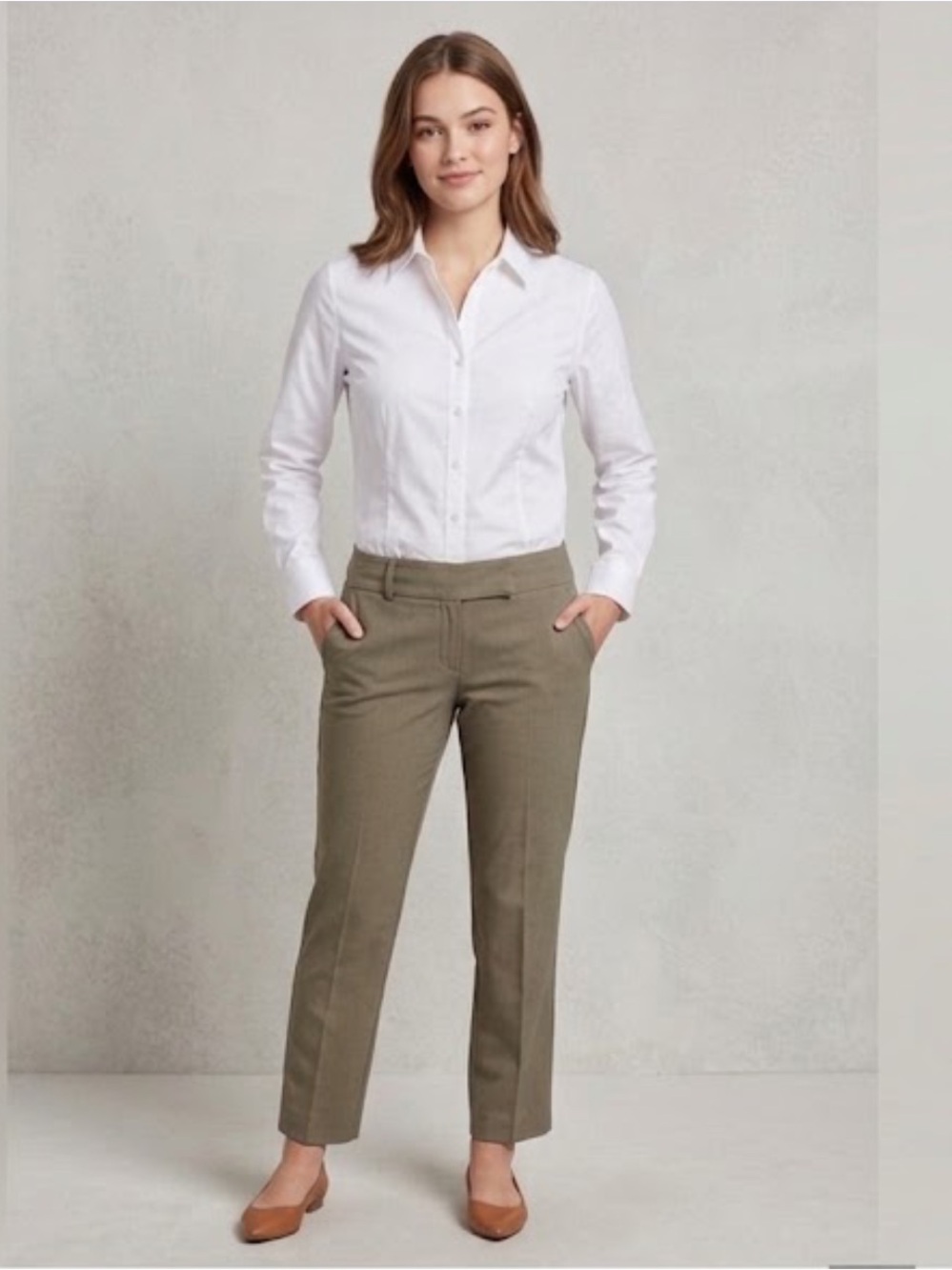 Suit / Work pants Green/Tan